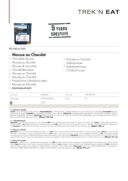 30505001 Fact Sheet Chocolate Mousse V201215 1